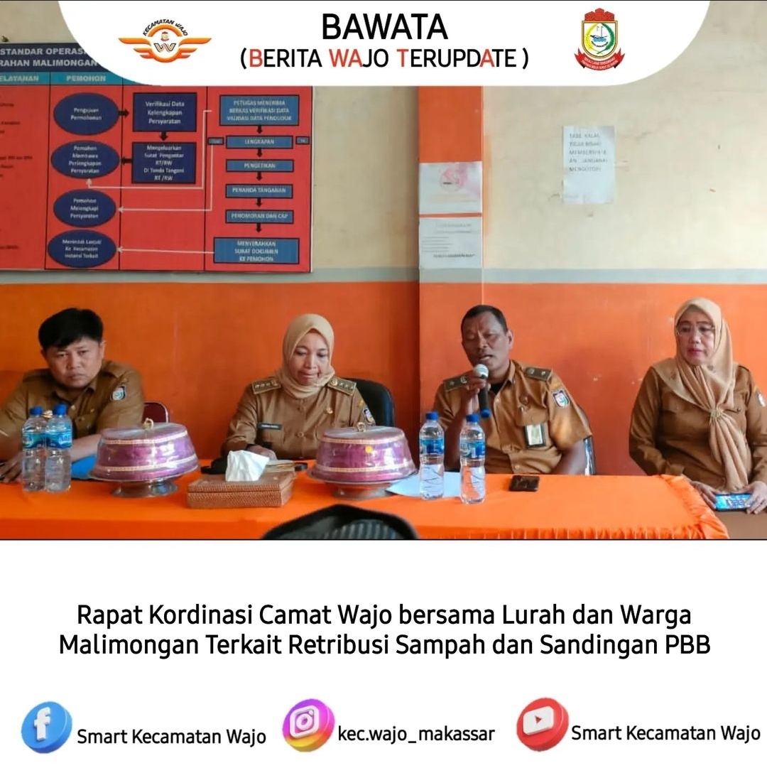 Gambar Rapat Koordinasi Camat Wajo Bersama Lurah dan RT/RW Kelurahan Malimongan