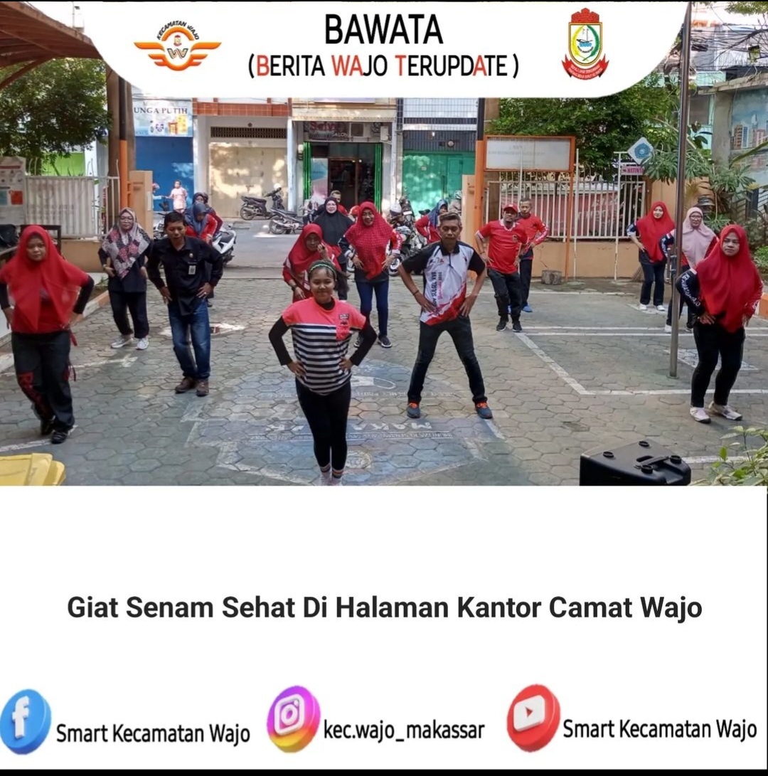 Gambar Senam Sehat Kecamatan Wajo