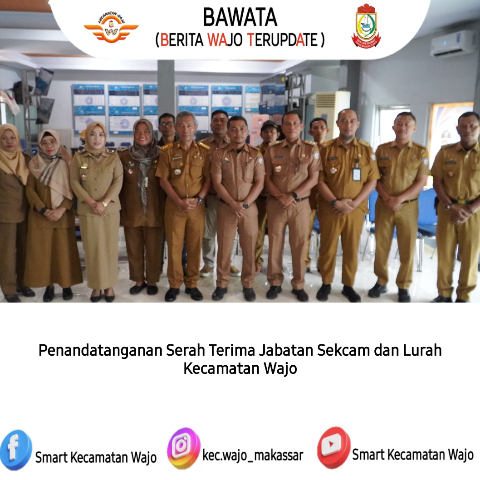 Gambar Serah terima jabatan Pejabat Sekcam dan Lurah yang baru