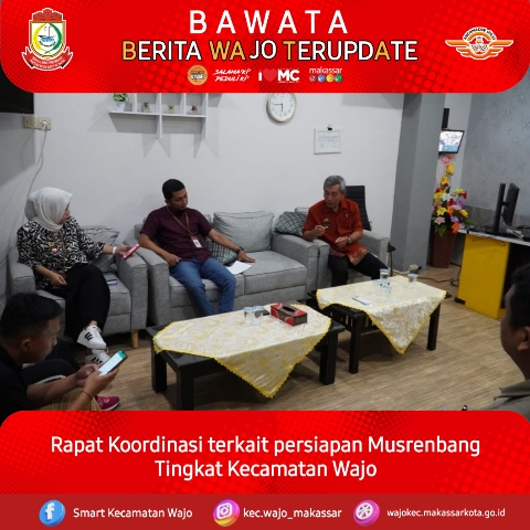 Gambar Rapat Koordinasi Persiapan Musrenbang Tingkat Kecamatan Wajo